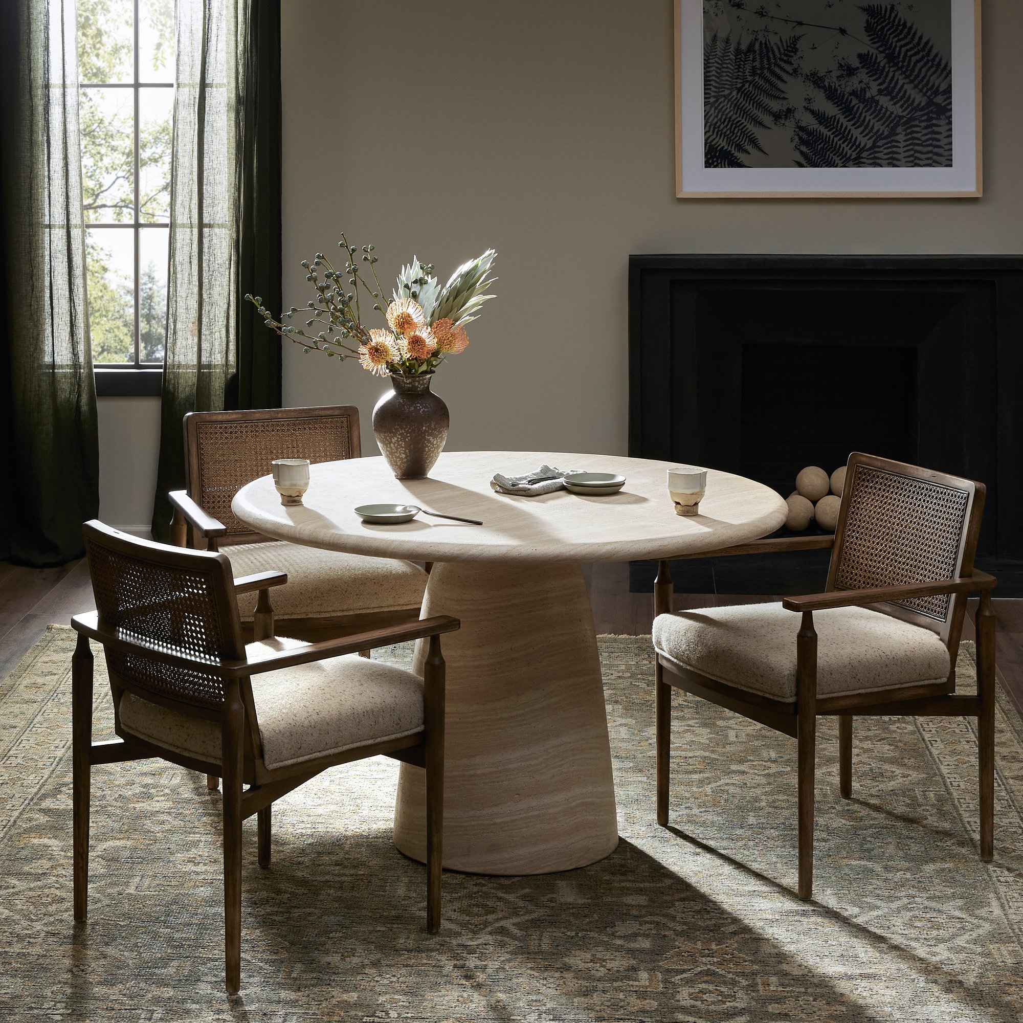 Four Hands - Janice Dining Table - Sand Striae