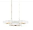 Currey and Company - Grand Lotus Oval White Chandelier