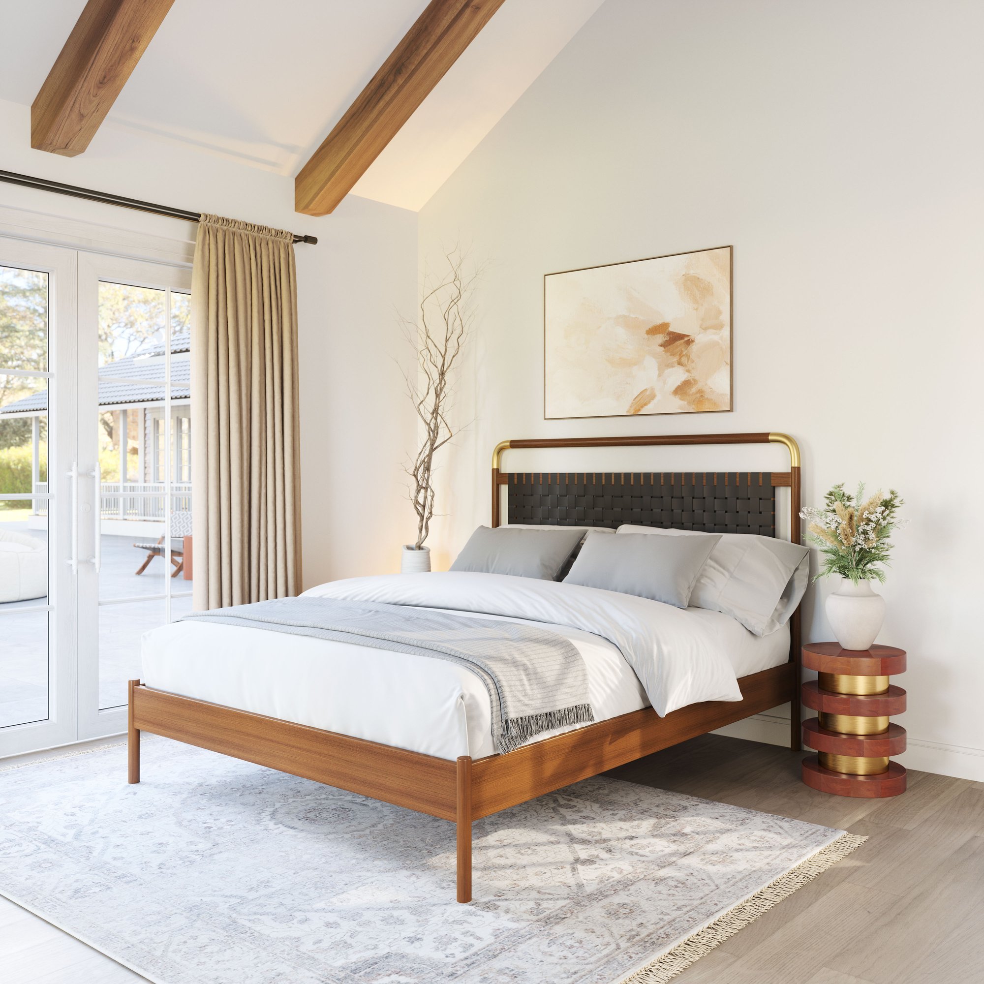 Zuo - netz-king-bed-black