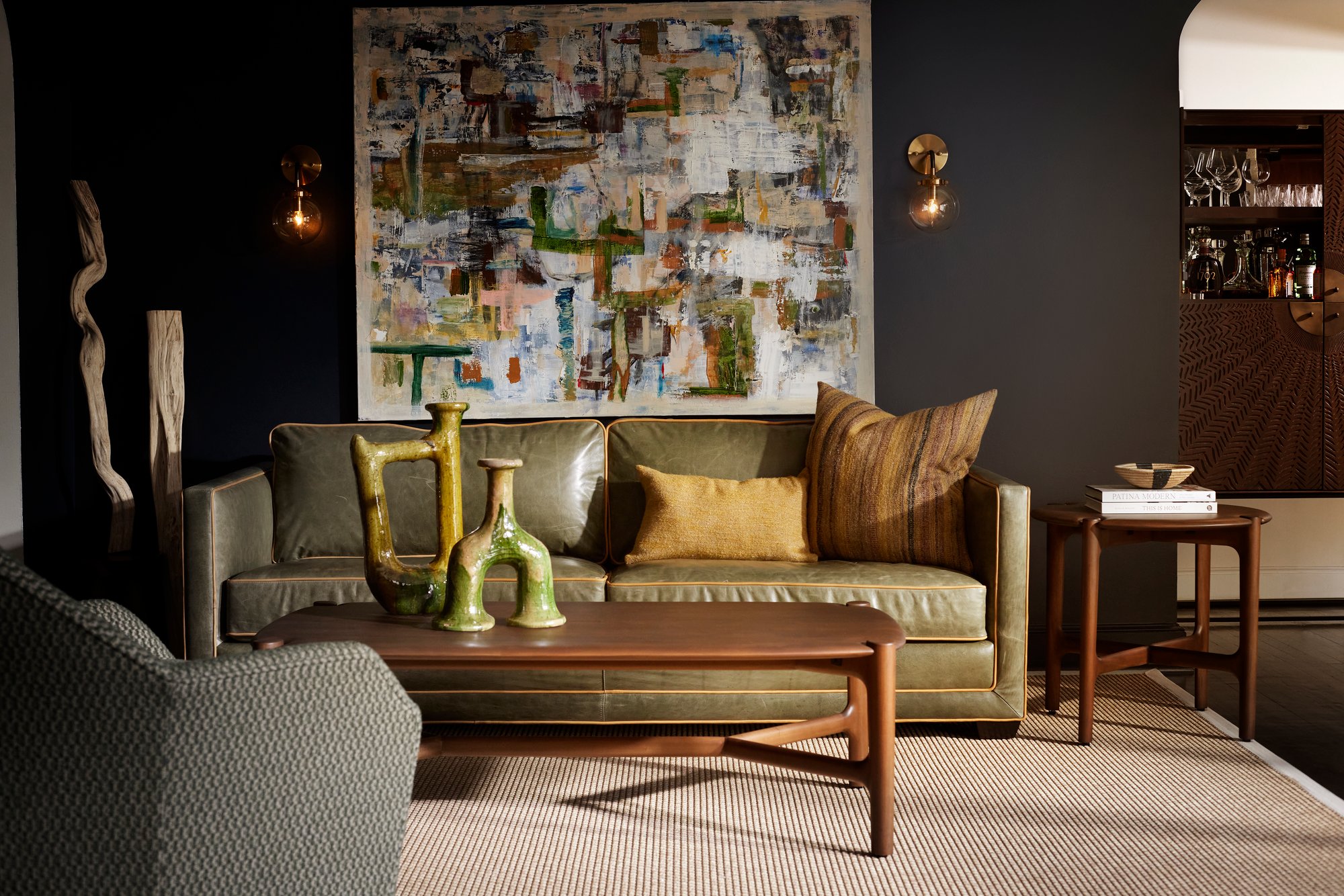Hooker Furniture - Raine Sofa and Harlow Tables by M, a Hooker Furnishings brand